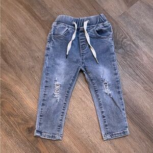 Little Bipsy Distressed Gray Kids Jeans